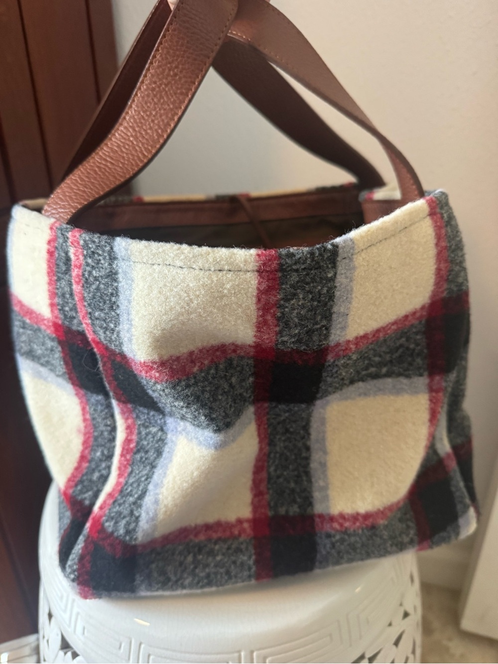 Sundance “Maple Glen” Plaid Wool Tote - Picture 2 of 5
